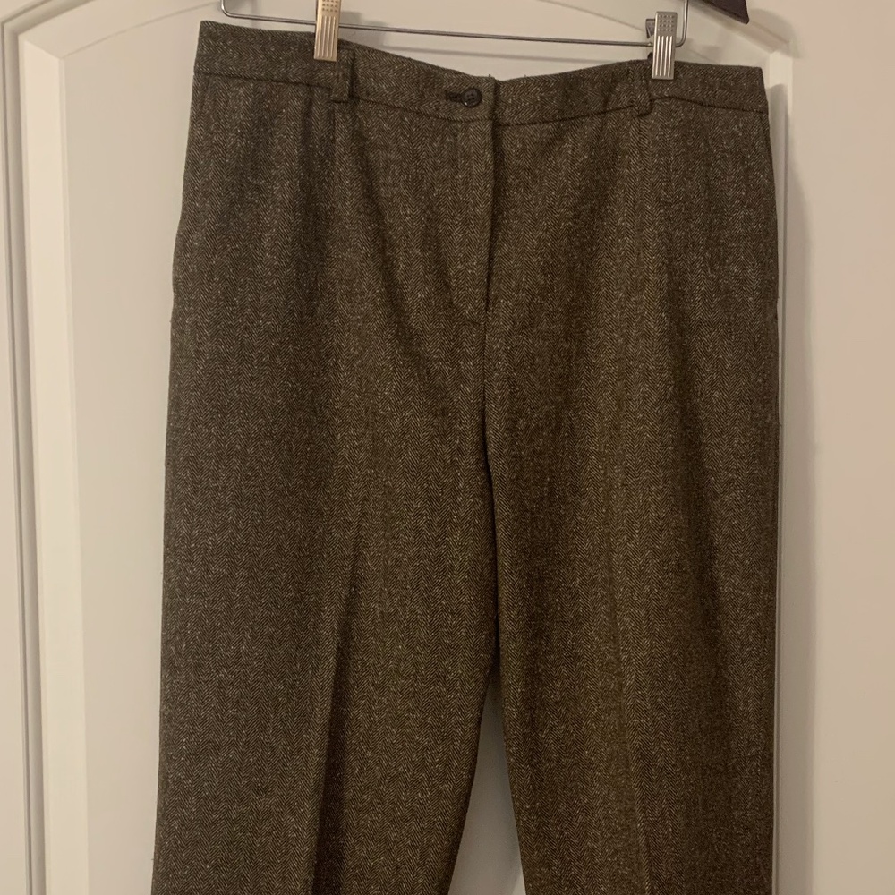 Pendleton, Size 14, Tweed Brown Lined Trousers - image 2
